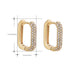 Wholesale Geometric Metal Hoop Earrings JDC-ES-Ruol002 Earrings 若龙 Style IX a18-3-1-3 Wholesale Jewelry JoyasDeChina Joyas De China