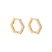 Wholesale Geometric Metal Hoop Earrings JDC-ES-Ruol002 Earrings 若龙 Two styles A17-2-2-9 Wholesale Jewelry JoyasDeChina Joyas De China