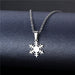 Wholesale Geometric Silver Stainless Steel Floral Heart Necklace JDC-ES-MINGM005 necklaces 敏萌 XL235 Wholesale Jewelry JoyasDeChina Joyas De China