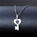 Wholesale Geometric Silver Stainless Steel Floral Heart Necklace JDC-ES-MINGM005 necklaces 敏萌 XL237 Wholesale Jewelry JoyasDeChina Joyas De China