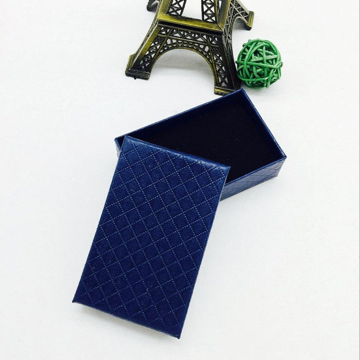 Wholesale Gift Box Kraft Jewelry Box JDC-JP-Fuyong007 Jewelry packaging 福永 blue 5*8*2.5 Wholesale Jewelry JoyasDeChina Joyas De China