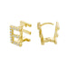 Wholesale Gold 26 Letter Zircon Stud Earrings JDC-ES-GM005 Earrings 冈麦 E gold Wholesale Jewelry JoyasDeChina Joyas De China