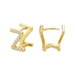 Wholesale Gold 26 Letter Zircon Stud Earrings JDC-ES-GM005 Earrings 冈麦 Z gold Wholesale Jewelry JoyasDeChina Joyas De China
