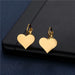 Wholesale Gold Heart Geometric Stainless Steel Earrings JDC-ES-MINGM022 Earrings 敏萌 EZ47 Wholesale Jewelry JoyasDeChina Joyas De China