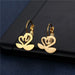 Wholesale Gold Heart Geometric Stainless Steel Earrings JDC-ES-MINGM022 Earrings 敏萌 EZ48 Wholesale Jewelry JoyasDeChina Joyas De China