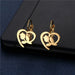 Wholesale Gold Heart Geometric Stainless Steel Earrings JDC-ES-MINGM023 Earrings 敏萌 Wholesale Jewelry JoyasDeChina Joyas De China
