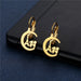 Wholesale Gold Heart Geometric Stainless Steel Earrings JDC-ES-MINGM025 Earrings 敏萌 EZ57 Wholesale Jewelry JoyasDeChina Joyas De China