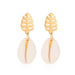 Wholesale Gold Round Crystal Natural Shell Earrings JDC-ES-D773 Earrings 晴雯 01 Yajin 4530 Yajin Wholesale Jewelry JoyasDeChina Joyas De China