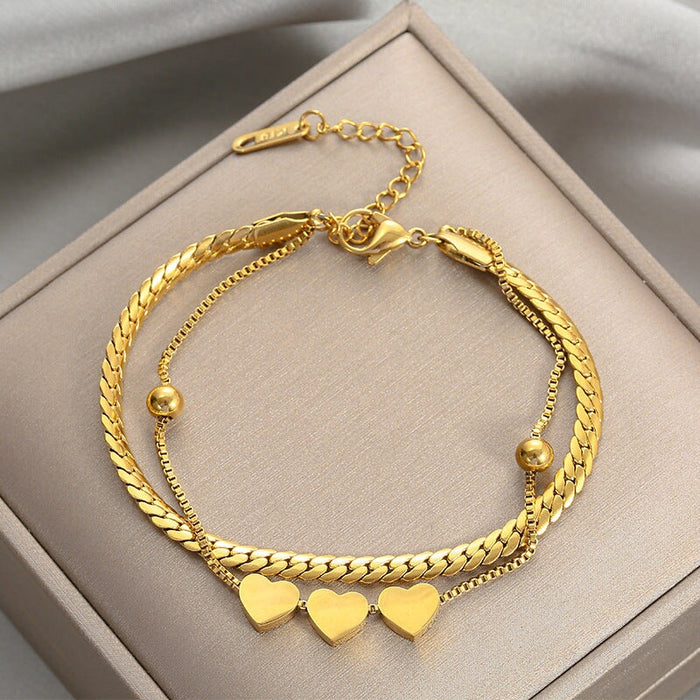 Wholesale Gold Stainless Steel Bracelet JDC-BT-Kucai001 Bracelet 酷彩 951 Wholesale Jewelry JoyasDeChina Joyas De China