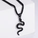 Wholesale gold stainless steel snake necklace JDC-NE-Aimi009 Necklaces 爱米萝 Black [with chain] Wholesale Jewelry JoyasDeChina Joyas De China