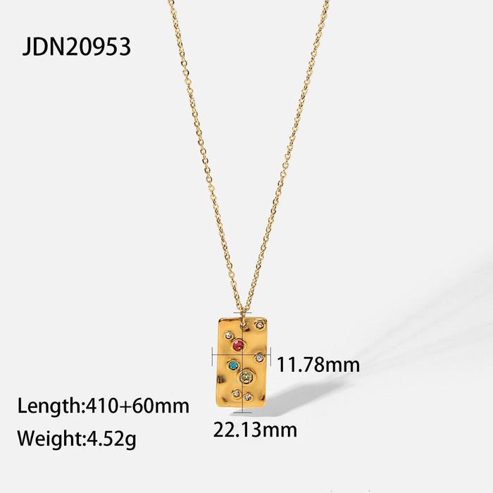 Wholesale Gold Titanium Steel Gold Plated Necklace JDC-NE-JD381 Necklaces 杰鼎 1 Wholesale Jewelry JoyasDeChina Joyas De China