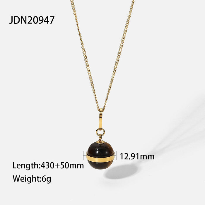 Wholesale Gold Titanium Steel Gold Plated Necklace JDC-NE-JD383 Necklaces 杰鼎 Wholesale Jewelry JoyasDeChina Joyas De China