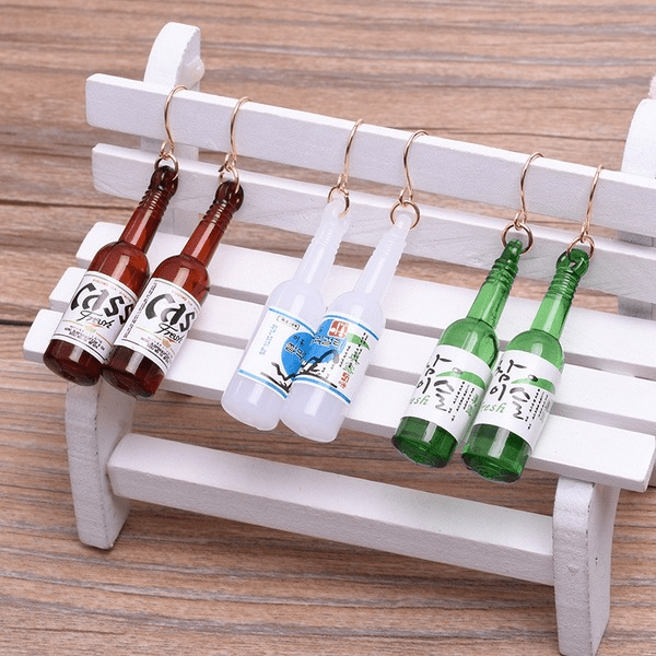 Wholesale green resin earrings JDC-ES-Sideng014 Earrings 思登 Wholesale Jewelry JoyasDeChina Joyas De China