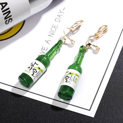 Wholesale green resin earrings JDC-ES-Sideng014 Earrings 思登 9261A Wholesale Jewelry JoyasDeChina Joyas De China