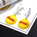 Wholesale green resin earrings JDC-ES-Sideng014 Earrings 思登 9282G Wholesale Jewelry JoyasDeChina Joyas De China
