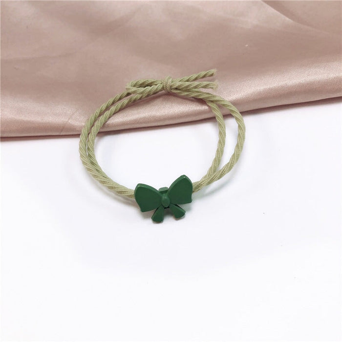 Wholesale green rubber hair bands JDC-HS-Jiax011 Hair Scrunchies 佳芯 562# Wholesale Jewelry JoyasDeChina Joyas De China