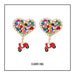 Wholesale heart alloy earrings JDC-ES-LIUM032 Earrings 榴芒 Wholesale Jewelry JoyasDeChina Joyas De China