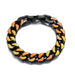 Wholesale Hip Hop Thick Chain Alloy Cuban Bracelet JDC-BT-Weiy008 Bracelet 唯逸 orange Wholesale Jewelry JoyasDeChina Joyas De China