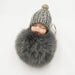 Wholesale imitation otter rabbit hair sleep doll keychain JDC-KC-QiShi007 Keychains 奇释 Wholesale Jewelry JoyasDeChina Joyas De China