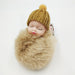 Wholesale imitation otter rabbit hair sleep doll keychain JDC-KC-QiShi007 Keychains 奇释 Wholesale Jewelry JoyasDeChina Joyas De China