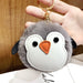 Wholesale Imitation Rabbit Fur TPU Leather Penguin Hair Ball Pendant Pom Pom Keychain JDC-KC-FRun001 Keychains 飞润 light grey OPP Wholesale Jewelry JoyasDeChina Joyas De China