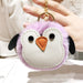 Wholesale Imitation Rabbit Fur TPU Leather Penguin Hair Ball Pendant Pom Pom Keychain JDC-KC-FRun001 Keychains 飞润 light purple OPP Wholesale Jewelry JoyasDeChina Joyas De China