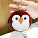 Wholesale Imitation Rabbit Fur TPU Leather Penguin Hair Ball Pendant Pom Pom Keychain JDC-KC-FRun001 Keychains 飞润 wine red OPP Wholesale Jewelry JoyasDeChina Joyas De China