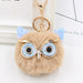 Wholesale Imitation Rex Rabbit Fur Big Eyes Sequined Owl Fur Ball Pom Pom Keychain JDC-KC-Zuge012 Keychains 祖格 Wholesale Jewelry JoyasDeChina Joyas De China