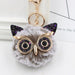 Wholesale Imitation Rex Rabbit Fur Big Eyes Sequined Owl Fur Ball Pom Pom Keychain JDC-KC-Zuge012 Keychains 祖格 Wholesale Jewelry JoyasDeChina Joyas De China