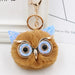 Wholesale Imitation Rex Rabbit Fur Big Eyes Sequined Owl Fur Ball Pom Pom Keychain JDC-KC-Zuge012 Keychains 祖格 coffee-blue / Wholesale Jewelry JoyasDeChina Joyas De China