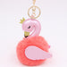 Wholesale Imitation Rex Rabbit Fur PU Leather Swan Fur Ball Pom Pom Keychain JDC-KC-Zuge013 Keychains 祖格 Wholesale Jewelry JoyasDeChina Joyas De China