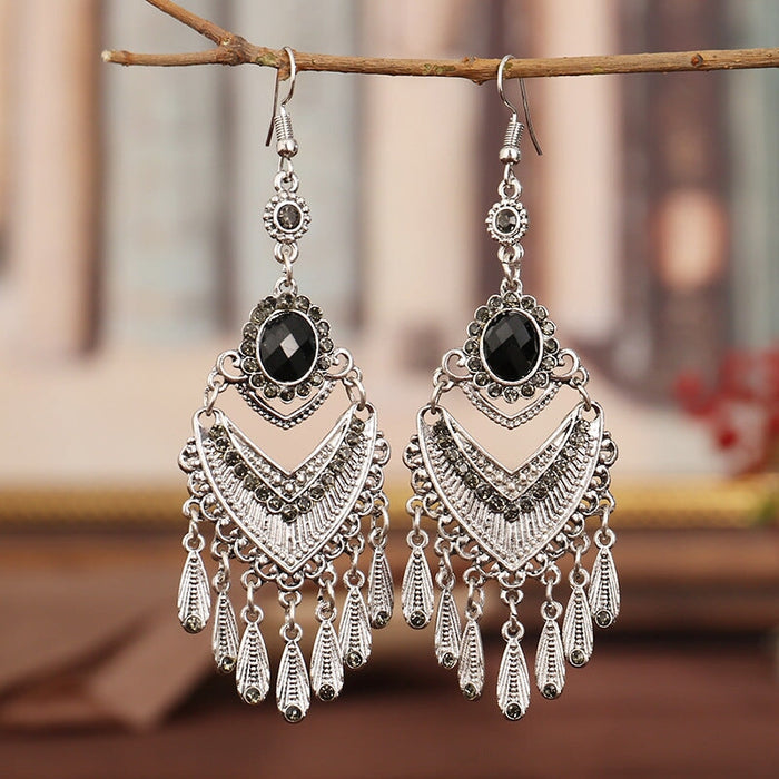 Wholesale imitation seedling silver metal earrings JDC-ES-Daiq010 Earrings 黛茜 Wholesale Jewelry JoyasDeChina Joyas De China