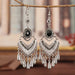 Wholesale imitation seedling silver metal earrings JDC-ES-Daiq010 Earrings 黛茜 Wholesale Jewelry JoyasDeChina Joyas De China