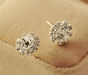 Wholesale Imitation Zircon Flash Rhinestone Sunflower Earrings JDC-ES-Fangong001 Earrings 巩凡 Wholesale Jewelry JoyasDeChina Joyas De China