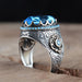 Wholesale Inlaid Sea Blue Zircon Ring JDC-RS-Beid004 Rings 贝迪 blue No. 6 Wholesale Jewelry JoyasDeChina Joyas De China