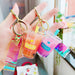 Wholesale Into Oil Pearl Milk Tea Plastic Metal Keychain JDC-KC-ManM001 Keychains 曼妙 Wholesale Jewelry JoyasDeChina Joyas De China