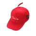 Wholesale Kids Baseball Hat Cotton Shade Hip Hop Hat JDC-FH-Qiuj011 Fashionhat 秋婕 red adjustable(48-54cm) Wholesale Jewelry JoyasDeChina Joyas De China