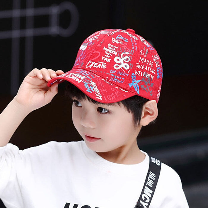 Wholesale Kids Hats Cotton Baseball Caps Sun Hats JDC-FH-Qiuj002 Fashionhat 秋婕 red Adjustable (50-54cm) Wholesale Jewelry JoyasDeChina Joyas De China