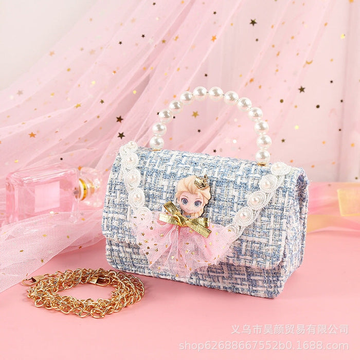 Wholesale lace pearl one-shoulder cross-bag children's bag JDC-SD-HY086 Shoulder bag 昊颜 Wholesale Jewelry JoyasDeChina Joyas De China