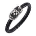 Wholesale Leather Braided Lion Stainless Steel Bracelet JDC-BT-RShen028 Bracelet 日盛 Wholesale Jewelry JoyasDeChina Joyas De China