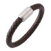 Wholesale Leather Braided Men's Stainless Steel Magnet Buckle Bracelet JDC-BT-RShen009 Bracelet 日盛 Wholesale Jewelry JoyasDeChina Joyas De China