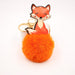 Wholesale Leather Fox Alloy Faux Fur Ball Pom Pom Keychain JDC-KC-Zuge008 Keychains 祖格 Wholesale Jewelry JoyasDeChina Joyas De China