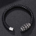 Wholesale Leather Stainless Steel Skull Magnetic Buckle Bracelet JDC-BT-RShen013 Bracelet 日盛 Wholesale Jewelry JoyasDeChina Joyas De China