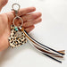 Wholesale Leather Tassel Turquoise Alloy Sunflower Keychain MOQ≥2 JDC-KC-HeYi001 Keychains 合异 Wholesale Jewelry JoyasDeChina Joyas De China