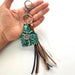 Wholesale Leather Tassel Turquoise Alloy Sunflower Keychain MOQ≥2 JDC-KC-HeYi001 Keychains 合异 7 Wholesale Jewelry JoyasDeChina Joyas De China