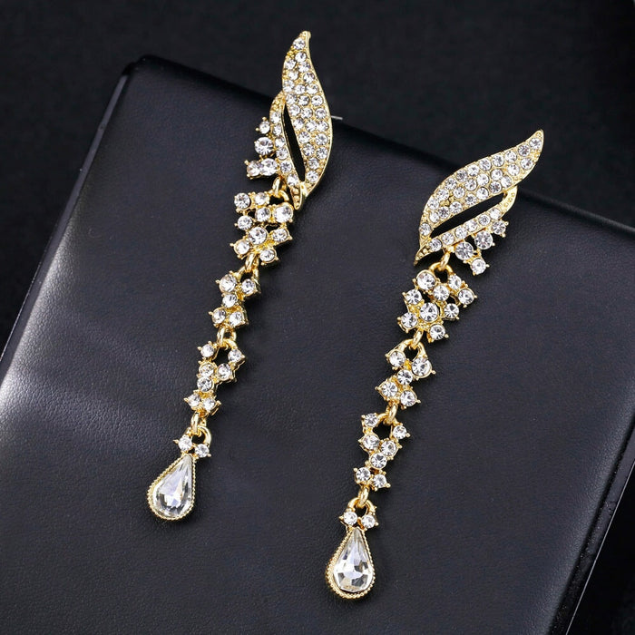 Wholesale long alloy earrings JDC-ES-GSDB030 Earrings 丹比华比 Wholesale Jewelry JoyasDeChina Joyas De China