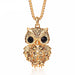 Wholesale long gold owl sweater alloy necklace JDC-NE-Jiaow005 Necklaces 娇婉 Wholesale Jewelry JoyasDeChina Joyas De China