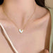 Wholesale long women's necklace elegant sweater chain V-shaped long pendant titanium steel necklace for women Necklaces JoyasDeChina 5994101 Wholesale Jewelry JoyasDeChina Joyas De China