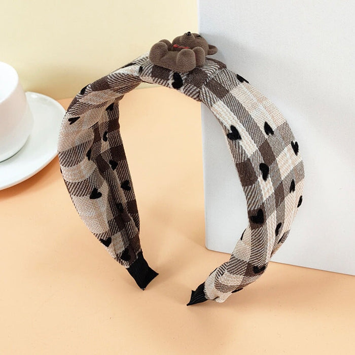 Wholesale Love Bow Bear Fabric Headband (F)JDC-HD-O378 Headband 潮炫 2 Wholesale Jewelry JoyasDeChina Joyas De China