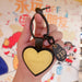 Wholesale Love PU leather key chain pendant car key chain bag girl pendant Keychains JoyasDeChina Love leather pendant-yellow Wholesale Jewelry JoyasDeChina Joyas De China